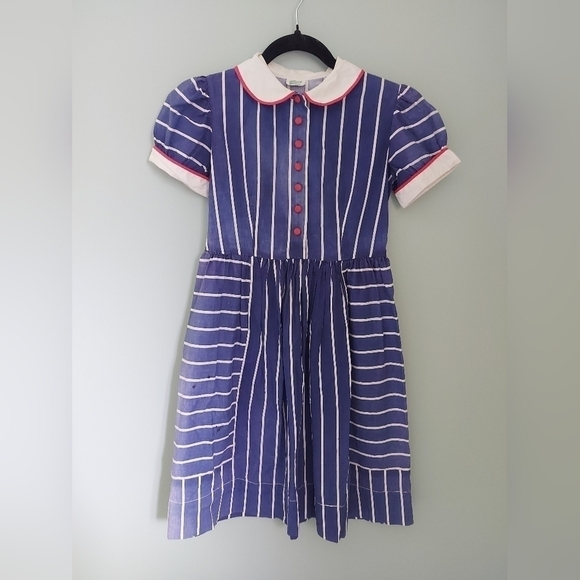 VINTAGE girls dress with pockets - Picture 1 of 6